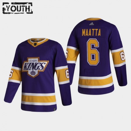 Los Angeles Kings Olli Maatta 6 2020-21 Reverse Retro Authentic Shirt - Kinderen